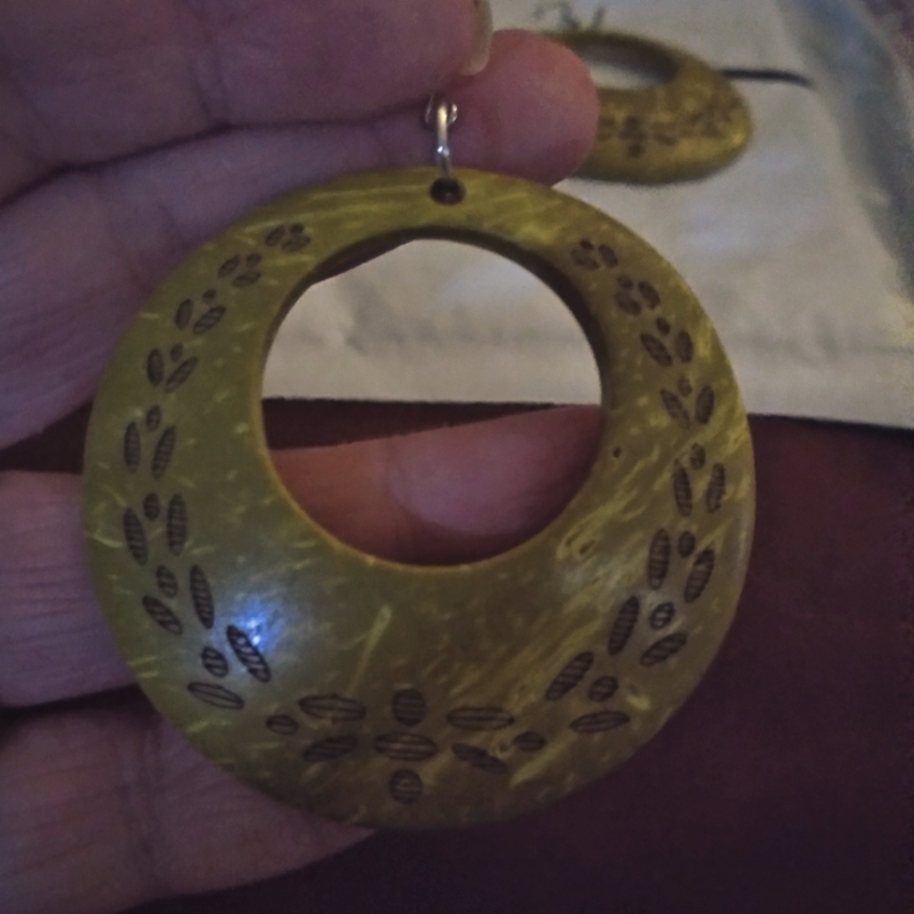 Wooden earrings